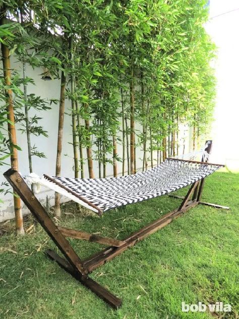 Hammock Chair Stand Diy, Diy Hammock Stand, Hammock Stand Diy, Hammock Chair Stand, Backyard Hammock, Diy Hammock, Pergola Swing, Hammock Stands, Metal Pergola