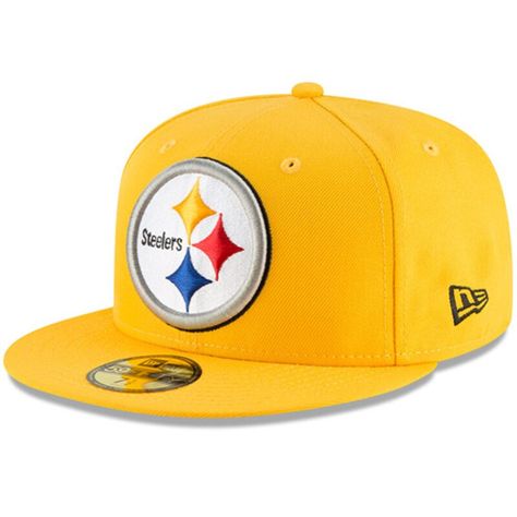 You constantly have the Pittsburgh Steelers on your mind, especially when it's game day. You can make it very clear who you are rooting for this season by repping this Pittsburgh Steelers Omaha 59FIFTY hat from New Era! Whether you're headed to the stadium or wearing it on a casual day, this cap will highlight our unwavering fandom for all to see. The bold embroidered graphics are the best way to display your hardcore passion. Pittsburgh Steelers Hats, 59fifty Hats, New Era Cap, Mens Gold, Fitted Caps, Tech Gifts, New Era 59fifty, Fitted Hat, Football Fans