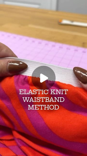 How To Sew Elastic To Fabric, How To Sew Elastic Waistband, Sew Elastic Waistband, Sewing Elastic Waistband, Waistband Sewing, Elastic Waistband Tutorial, Sew Tutorials, Sewing Elastic, Elastic Ribbon