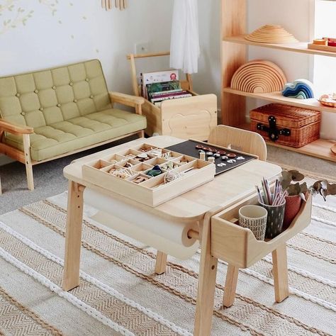 how we montessori Childrens Furniture Design, Kids Furniture Design, Diy Kids Furniture, Ikea Kids, Montessori Furniture, Kids Room Furniture, The Hound, Dekorasi Kamar Tidur, Kids Table