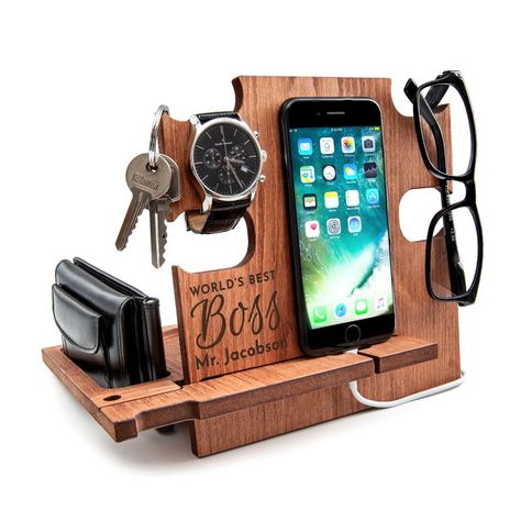 Phone Docking Station, Wooden Docking Station, Phone Dock, Personalized Gifts For Men, Cell Phone Stand, Mens Anniversary Gifts, Christmas Gifts For Men, Iphone 5c, Wood Stand