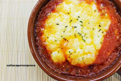 PROVOLONE AL HORNO CON TOMATE – Celíaca por sorpresa Pan Sin Gluten, Provolone