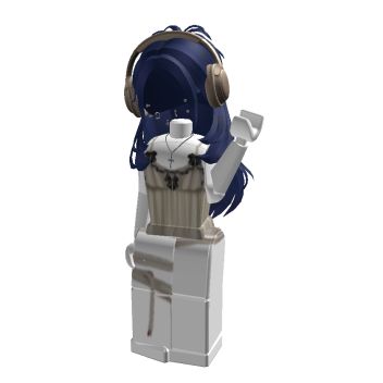 Navy Blue Roblox Avatar, Messy Ponytail Drawing, Roblox Headphones, Blue Hair Roblox Avatar, Roblox Avatars Blue, Roblox Halloween Avatar, Blue Roblox Avatar, Halloween Roblox Avatar, Avatar Halloween