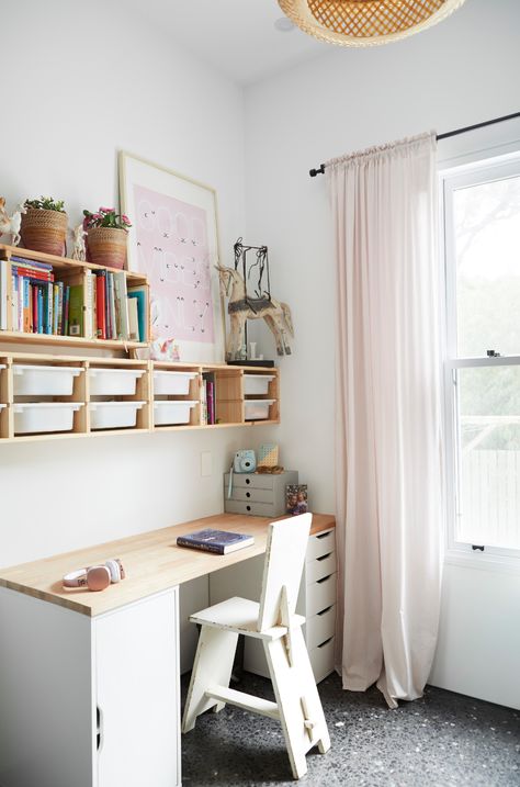 Number 16- Kids Desk - Scandinavian - Kids - Other - by Jess Hunter Interior Design Ikea Kids Bedroom Desk, Scandinavian Craft Room, Kids Desk Bedroom, Kids Desk And Chair, Kids Desk With Storage, Kids Desk Small Space, Corner Desk Kids Room, Kids Bedroom With Desk, Kids Desk And Shelving