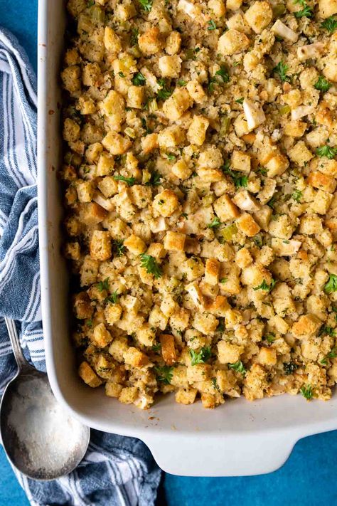 Best Gluten Free Stuffing Recipe, Best Gluten Free Stuffing, Gluten Free Stuffing Recipes Easy, Easy Gluten Free Stuffing, Gluten Free Dressing Stuffing, Stuffing Recipes Gluten Free, Gluten Free Dressing Thanksgiving, Gf Stuffing, Gluten Free Stuffing Thanksgiving