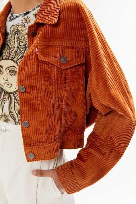 Levi’s Future Vintage Corduroy Trucker Jacket | Urban Outfitters #over40#over50 #fashion #over40style #over50style #fashionable