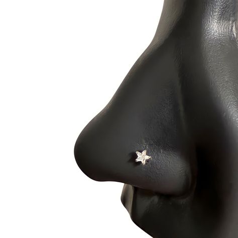 Star Stud Nose Piercing, Star Nose Stud, Wardrobe Aesthetic, L Shaped Nose Ring, Gold Nose Ring, Nose Piercings, Gold Nose Rings, Nose Pin, Nose Jewelry