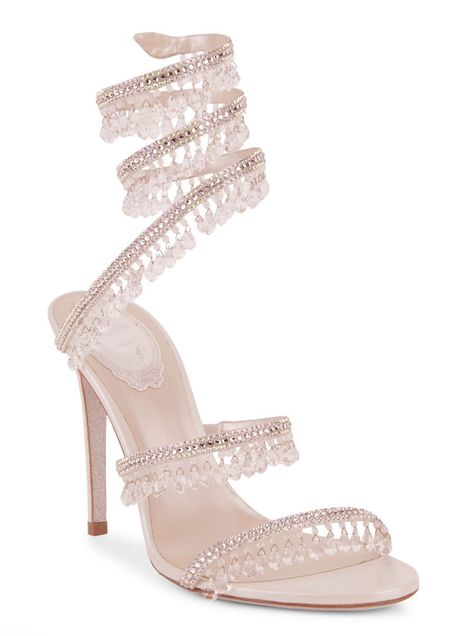 𝒮. ᥫ᭡ on Twitter: "cleo chandelier ankle-wrap crystal-embellished satin sandals… " Renee Caovilla Heels, Renee Caovilla, Barbie Heels, Pretty Heels, Satin Sandals, Cinderella Shoes, Wrap Sandals, Rene Caovilla, Cute Heels