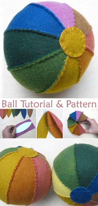 How To Make A Felt Ball, How To Make Felt Balls From Felt Sheet, Felt Ball Pattern, Felt Ball Diy, Waldorf Sewing Projects, Easy Toys To Sew, Easy Waldorf Crafts, Easy Felt Sewing Projects For Kids, Waldorf Felt Crafts