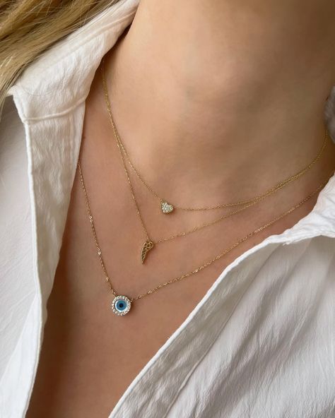 Dainty necklaces or solid gold earrings – which steals your heart? ✨ #JewelryChoices #StyleFavorites #solidgoldearrings #daintyjewelry Clear Gemstones, Dainty Heart Necklace, Angel Wing Pendant, Pave Pendant, Solid Gold Earrings, Gemstone Necklace Pendant, Small Heart, Jewelry Inspo, Dainty Jewelry