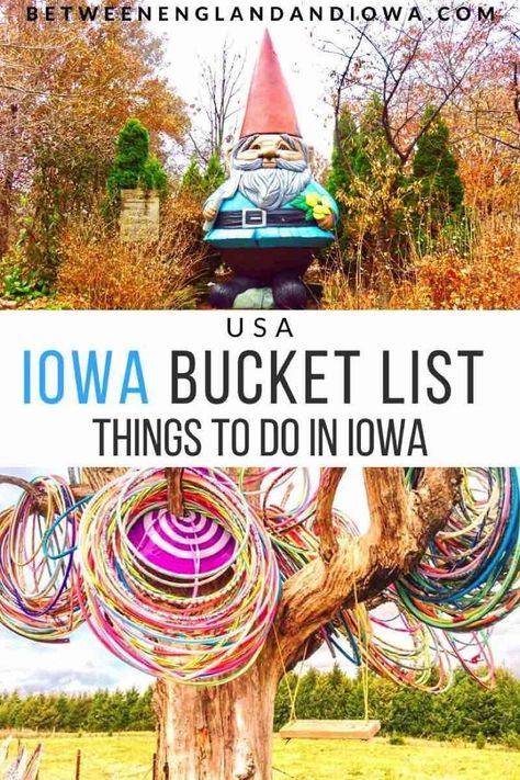 Iowa Bucket List Things To Do In Iowa USA | Small town USA | Roadside Attractions Does Moines Iowa, Cedar Rapids Iowa Things To Do In, Things To Do In Des Moines Iowa, Iowa Campgrounds, Bucket List Usa, Things To Do In Iowa, Iowa Road Trip, Council Bluffs Iowa, Ames Iowa