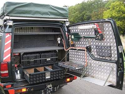 Overland Storage, Tailgate Storage, Defender Camper, Land Rover Discovery 1, Land Rover Discovery 2, Discovery 2, Hors Route, Bug Out Vehicle, Expedition Truck