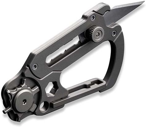 Here's a multi-tool for minimalists that you can hang from your belt - The Gadgeteer Edc Multi Tool, Tactical Tools, Leatherman Tool, Army Gears, Edc Gadgets, Me Neither, Edc Tactical, Multi Tools, Camping Tools