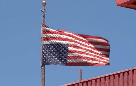 Veterans upset after Jackson Wink Academy flies U.S. flag upside down Flag Aesthetic, Flies Outside, Us Flags, Albuquerque News, Weather Map, United States Flag, Weather Photos, Military Veterans, Cool Countries