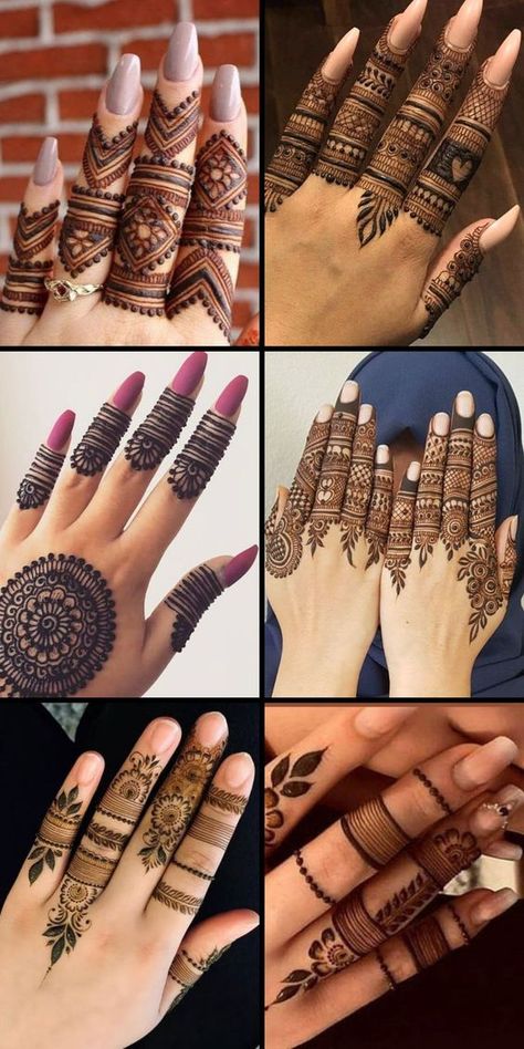 #henna designs Front Hand Finger Mehndi Designs, Front Right Hand Mehndi Designs, Mahindi Desine Simple Front Hand, Front Finger Mehendi Designs, Mehandi Designs Back Hand, Easy Mehendi Designs Front Hand, Mehandi Back Hand Designs, Easy Finger Mehendi Designs, Easy Mehendi Designs For Front Hand