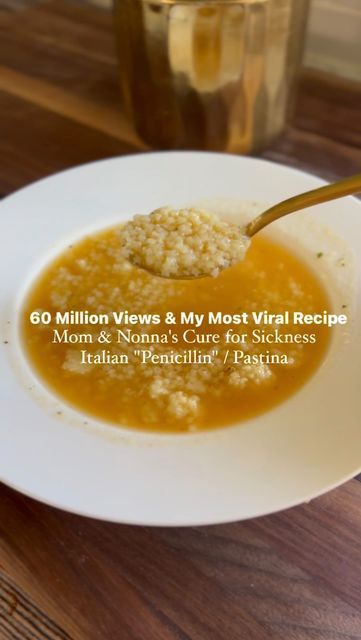 Penicillin Soup, Italian Penicillin, Quick Family Recipes, Pastina Recipes, Pastina Soup, Italian Soup Recipes, Quick Soup Recipes, Quick Family Meals, Veggie Broth