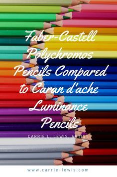 Faber-Castell Polychromos Pencils Compared to Caran d'ache Luminance Pencils Caran D'ache Luminance Colored Pencils, Luminance Colored Pencils, Faber Castell Colored Pencils, Colored Pencil Lessons, Pencil Inspiration, Blending Colored Pencils, Pencil Techniques, Colouring Pencils, Faber Castell Polychromos