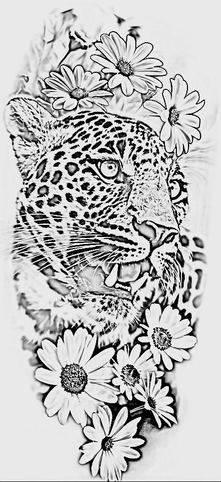 Cheetah Tattoo Stencil, Leopard Tattoo Stencil, Big Tattoo Stencil, Jungle Tattoo Ideas, Mario Stencil, Pez Koi Tattoo, Cheetah Print Tattoos, Lion Shoulder Tattoo, Tattoo Stencil Designs