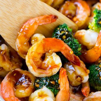 Honey Garlic Shrimp Stir Fry - Dinner at the Zoo Garlic Shrimp Stir Fry, Honey Shrimp, Stir Fry Shrimp Recipes, Honey Garlic Shrimp, Menu Sarapan Sehat, Easy Stir Fry Recipes, Healthy Dinner Options, Shrimp And Broccoli, Shrimp Stir Fry