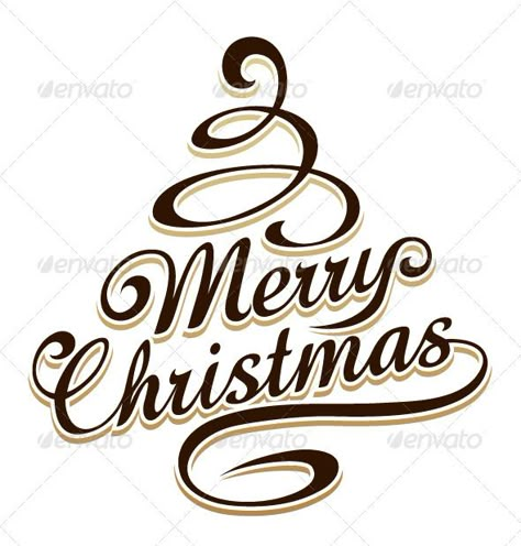 Merry Christmas Typography  #GraphicRiver         Merry christmas typography with christmas tree shaped swirls. Text is outlined. So it cant be edited. ZIP archive contain EPS 10 vector file which can be opened in Adobe Illustrator or similar vector software. No bitmaps, only vector used.  	 - TEXT IS NOT EDITABLE ! -     Created: 15November12 GraphicsFilesIncluded: VectorEPS Layered: Yes MinimumAdobeCSVersion: CS Tags: calligraphic #card #celebration #christmas #december #decoration #decora... Merry Christmas Typography, Merry Christmas Calligraphy, Merry Christmas Font, Merry Christmas Vector, Idee Cricut, Merry Christmas Gif, Merry Christmas Quotes, Merry Christmas Wallpaper, Christmas Calligraphy