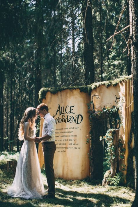 Real Life Fairies, Disney Inspired Wedding, Alice In Wonderland Wedding, Vintage Wedding Photography, Alice Wonderland, Outdoor Wedding Inspiration, Alice In Wonderland Theme, Bride Guide, Wedding Photography Styles