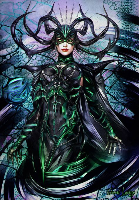 HELA by Lugfrancis on DeviantArt Hela Fanart, Hela Marvel, Marvel Hela, Marvel Multiverse, Captain Marvel Shazam, Catwoman Comic, Comic Book Girl, Bd Art, Marvel Characters Art