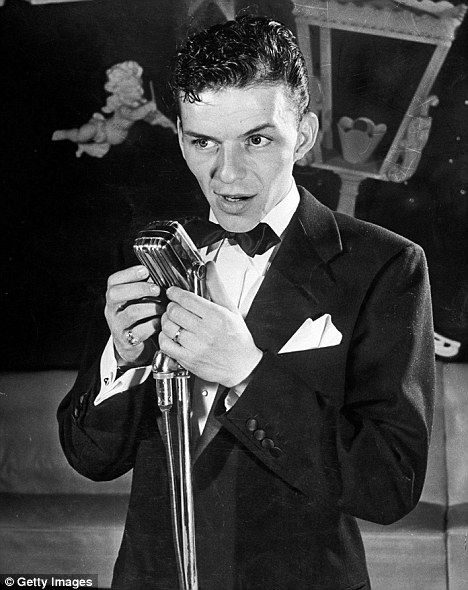 Frank Sinatra: Frank started the singing career which would bring him such success in a local nightspot Young Frank Sinatra, Tommy Dorsey, Milton Berle, Summer Wind, Jane Russell, Janet Leigh, Nancy Sinatra, Tony Curtis, Joe Dimaggio