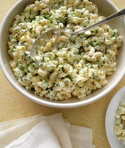 Macaroni Salad | Need something to pair with that smoky brisket or tangy pulled pork? Try one of these recipes for ‘cue-ready sides. Side Dishes To Take To A Bbq, Side Dish For Barbeque, Pig Pickin Side Dishes, Best Sides For Bbq Chicken, Side Dish Recipes For Bbq, Sides For Subs, Bbq Rib Side Dishes, Cold Sides For Bbq, Bar B Que Side Dishes Summer