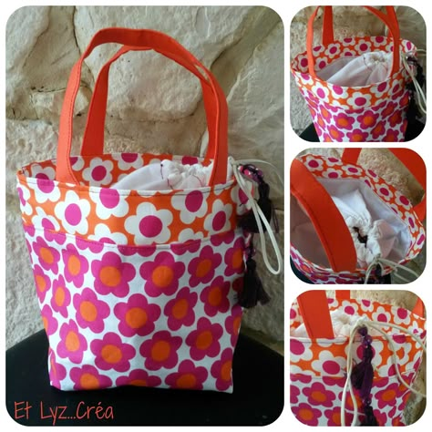 Depuis le début de l'année, je transporte mon déjeuner dans des sacs plastiques pas très classes ni glamour !!  J'ai enfin pris le temps de ... Cute Cheap Backpacks, Designer Lunch Bags, Pink Penguin, Kids Lunch Bags, Sewing Bags, Trendy Sewing, Sac Lunch, Quick Stitch, Pink Tote Bags