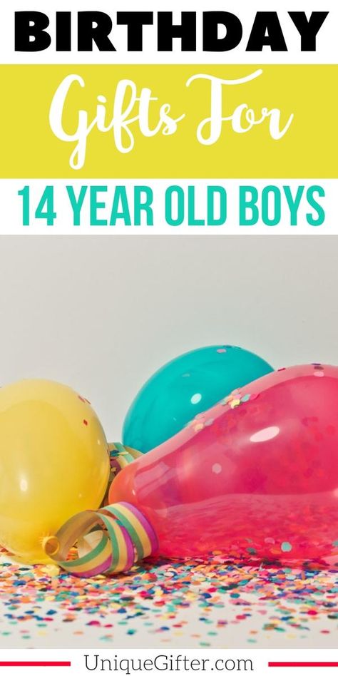 Birthday Gifts for a 14 year old boy | The perfect Birthday Gifts for a 14 year old boy |  14 year old boy Birthday Presents | Modern 14 year old boy Gifts | Special Gifts To Celebrate His 14th Birthday | 14th Birthday Presents to Buy for him | Unique Birthday Gifts for his 14th birthday | #birthday #14yearsold #forhim Birthday 14th, Non Toy Gifts, Boy Gifts, Unique Birthday, 14th Birthday, Gift Ideas For Kids, Birthday Gifts For Boys, The Perfect Birthday, Unique Birthday Gifts