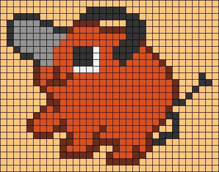 Alpha pattern #146574 | BraceletBook Pochita Cross Stitch, Pokemon Pixle Art, Alpha Patterns Crochet Anime, Alpha Pixel Art, Chainsaw Man Pixel Art, Anime Alpha Pattern, Alpha Patterns Anime, Pixel Art Manga, Pochita Chainsaw Man