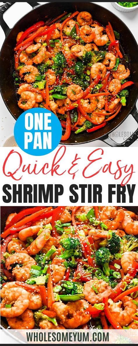 Shrimp Broccoli Stir Fry Recipes, Shrimp Stirfry Easy, Whole 30 Shrimp Stir Fry, Best Shrimp Stir Fry Recipe, Shrimp And Scallop Stir Fry Recipe, Shrimp Vegetable Recipes, Shrimp And Vegetable Stir Fry, Honey Garlic Shrimp Stir Fry, Stir Fry Shrimp And Vegetables