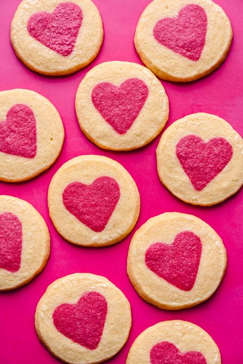 Remember those slice and bake cookies from your childhood that came in a tube? These homemade slice and bake heart cookies are surprisingly easy to make, taste better than the original, and are free from preservatives and artificial coloring. Valentines Slice And Bake Cookies, Slice And Bake Heart Cookies, Slice And Bake Valentine Cookies, Easy Slice And Bake Christmas Cookies, Homemade Slice And Bake Cookies, Slice Bake Cookies, Cut And Bake Cookies, Slice And Bake Cookies Design, Printed Sugar Cookies