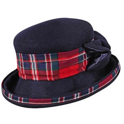 Scottish Hat, Rag Bag, Tartan Hat, Plaid Accessories, Elegant Hat, Christmas Tartan, Sewing Hats, Tartan Fashion, Tartan Accessories