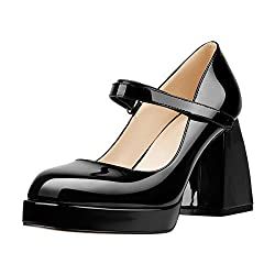 https://notjessfashion.com/the-best-designer-dupes-to-snag-from-amazon/?utm_source=rss Platform Dress Shoes, Marry Jane, High Block Heels, Square Toe Shoes, Chunky Heel Pumps, Ankle Strap High Heels, Platform Mary Janes, Chunky High Heels, Mary Jane Pumps