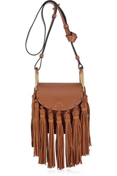 The Bag: Chloé Hudson Bag Chloe Hudson Bag, Popular Designer Bags, Street Style Bags, Brown Leather Handbags, Brown Shoulder Bag, Leather Shoulder Handbags, Brown Handbag, Tassel Bag, Genuine Leather Handbag