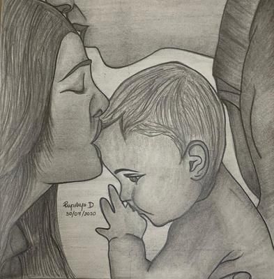 Family: Family:where life begins and love never ends... Family Pencil Drawing, Motherhood Drawing, Relationship Drawings, Drawings With Meaning, Family Sketch, Baby Sketch, Pencil Drawing Images, Disney Character Drawings, Design Art Drawing