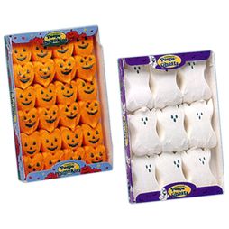 Yummy Halloween Food, Marshmallow Halloween, Halloween Peeps, Peeps Marshmallow, Marshmallow Peeps, Halloween Ball, Halloween Candy Bags, Chewy Candy, Camping Party