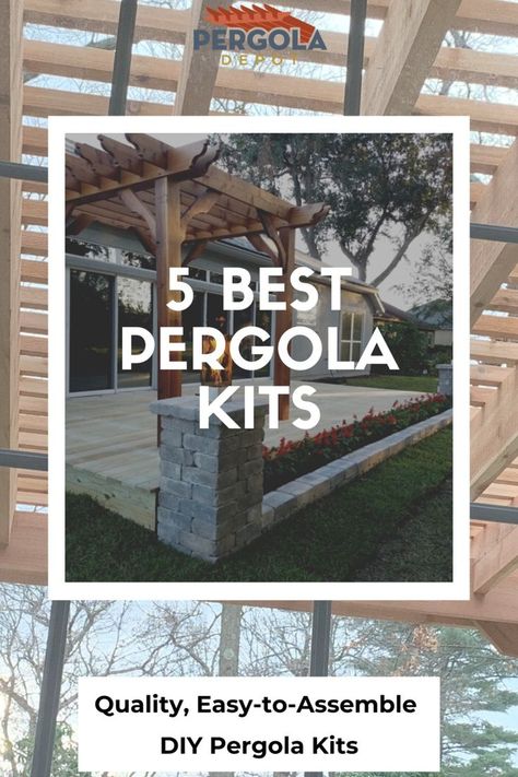 pergola kits, best pergola designs, outdoor living pergolas Solar Pergola, Diy Pergola Kits, Outdoor Grill Station, Cedar Pergola, Wood Pergola, Outdoor Room, Beautiful Patios, Solar Installation, Backyard Retreat