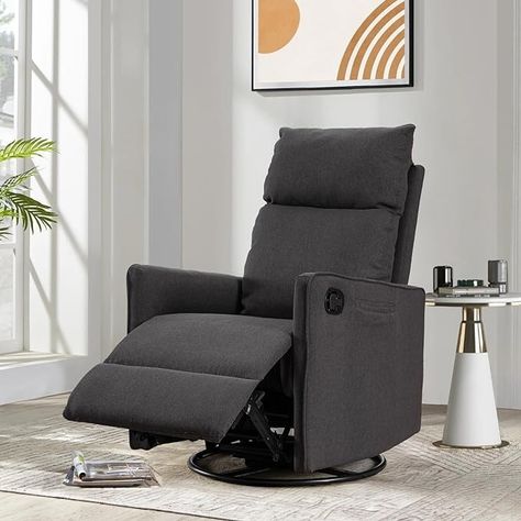 Amazon.com: JEEOHEY Swivel Rocker Recliner Chair,Cotton Linen Fabric Manual Reclining Chair,360° Degree Swivel Chair,Single Sofa Arm Chair with Rocking Function for Living Room,Home Theater Seating(Light Grey) : Home & Kitchen Seating Light, Living Room Home Theater, Rocker Recliner Chair, Swivel Rocker Recliner Chair, Grey Home, Reclining Chair, Single Sofa Chair, Home Theater Seating, Theater Seating