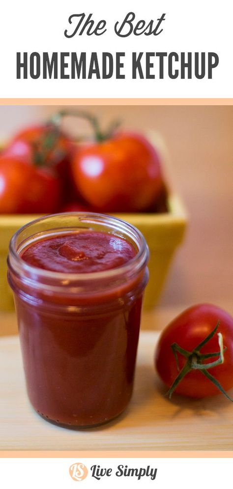 Farmstead Recipes, Canned Ketchup, Paleo Ketchup Recipe, Heinz Ketchup Recipe, Ketchup Recipes, Homemade Ketchup Recipes, Spicy Ketchup, Ketchup Recipe, Homemade Ketchup