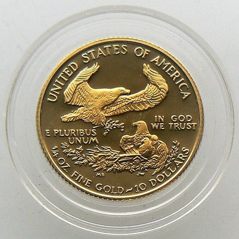 1/4 oz 1990-P Proof Gold American Eagle Coin BU   #bullion #bullioncoins #coins #coincollecting #preciousmetals #bullioncoin #collectiblecoins #gold #goldcoin #goldcoins #goldbullion Gold Eagle Coins, Eagle Coin, Bullion Coins, Gold Eagle, Gold Bullion, Amazing Spiderman, Gold Coins, Coin Collecting, Precious Metals