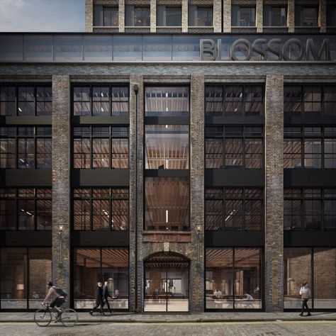 Blossom Street Duggan Morris, Brick Architecture, Image 3d, Brick Facade, Architecture Rendering, Building Facade, Building Exterior, Architecture Exterior, Facade Architecture