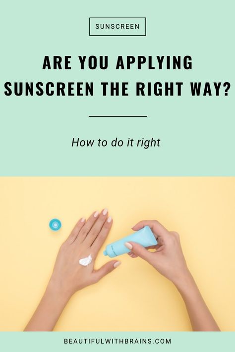 Applying Sunscreen, Tighten Facial Skin, Summer Beauty Tips, Skincare Habits, Travel Skincare, Safe Skincare, Best Sunscreens, Summer Skincare, Summer Skin