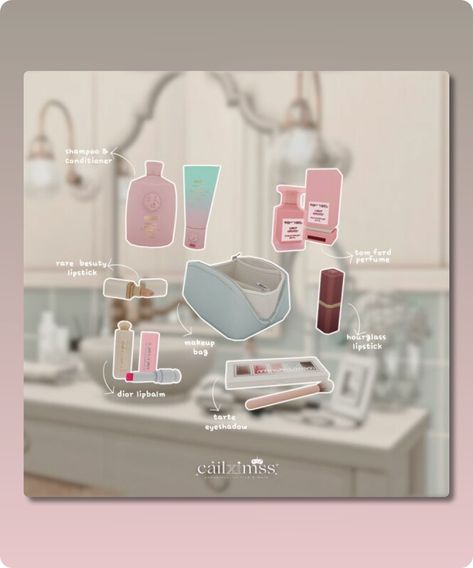 Sims 4 Bathroom CC: Chic Vanity Essentials Set by Bostyny Sims 4 Pegboard, Sims 4 Gym Clutter Cc, Sims 4 Build Cc Sets, Sims 4 Centerpiece Cc, Sims 4 Vanity Clutter, Vanity Table Sims 4 Cc, Sims 4 Picture Frames, Sims 4 Cc Bathroom Furniture Ideas, Sims 4 Bathroom Set