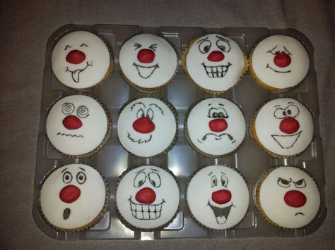 My comic relief cakes :-) Comic Relief Ideas, Red Nose Day Cupcakes, Red Nose Day Cakes, Teddy Bear Cupcakes, Bear Cupcakes, Cupcakes Ideas, Cupcake Images, Baking Fun, Red Nose Day