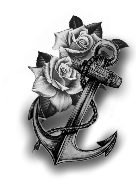 Anchor Neck Tattoo, Anchor Forearm Tattoo, Anchor Tattoo Design For Men, Cross Anchor Tattoo, Hsv Tattoo, Anchor Rose Tattoo, Anchor Tattoo For Men, Ancora Tattoo, Anchor Tattoos For Women