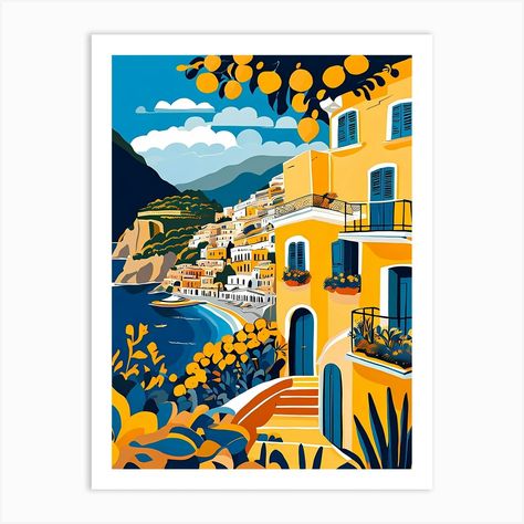 Fine art print using water-based inks on sustainably sourced cotton mix archival paper. • Available in multiple sizes • Trimmed with a 2cm / 1" border for framing • Available framed in white, black, and oak wooden frames. Tags: PJ-5484-20167 Positano Painting, Italy Nails, Vintage Italian Posters, Alice In Wonderland Poster, Italy Art Print, Acrylic Painting Inspiration, Italian Posters, Italy Poster, Italy Wall Art