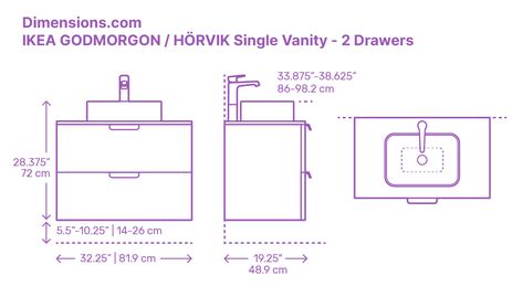 Bathroom Sketch, Double Sink Cabinet, Ikea Godmorgon, Interior Design Portfolio Layout, Compact Vanity, Bathroom Vanity Designs, Bathroom Floor Plans, Bathroom Drawers, Portfolio Design Layout