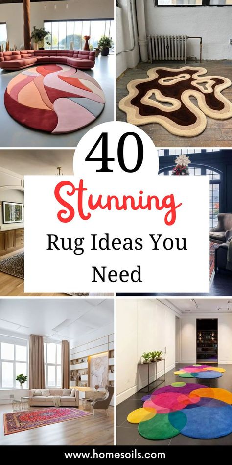 Transform your home with 40 stunning rug ideas you need that add style and warmth to any roomDiscover these beautiful designs on our website Colorful Rug Living Room Ideas, Multiple Rugs In One Room, Making A Rug, Area Rugs Diy, Carpet Making, Rugs Ideas, Long Room, Colorful Moroccan Rugs, Rug Ideas